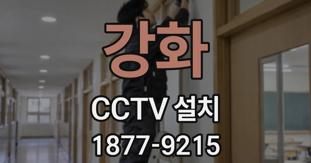 강화 CCTV 설치