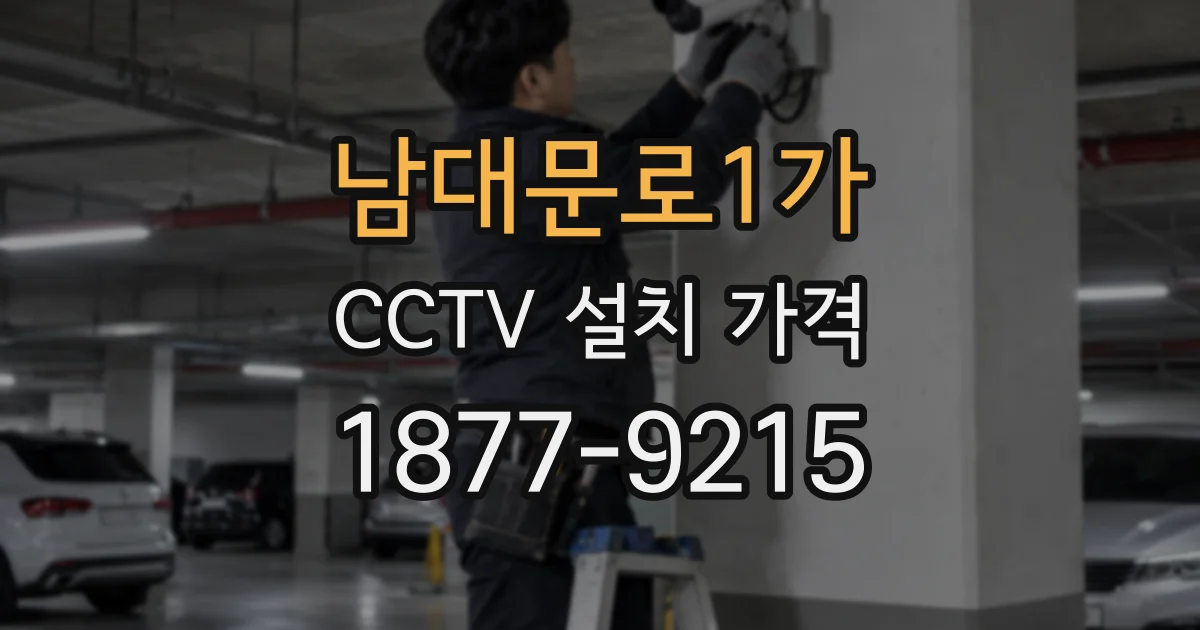 남대문로1가 CCTV 설치 가격