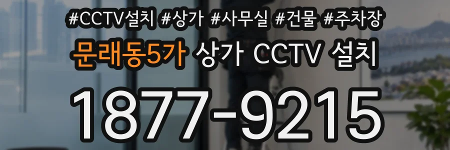 문래동5가 상가 CCTV 설치