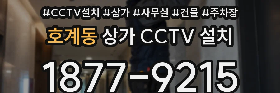 호계동 상가 CCTV 설치