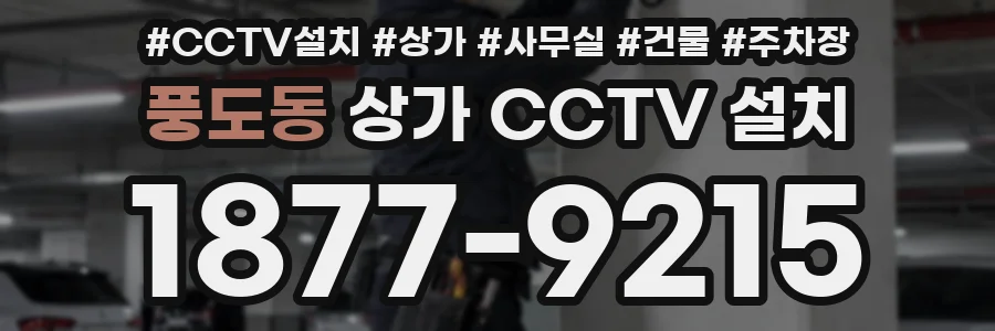 풍도동 상가 CCTV 설치