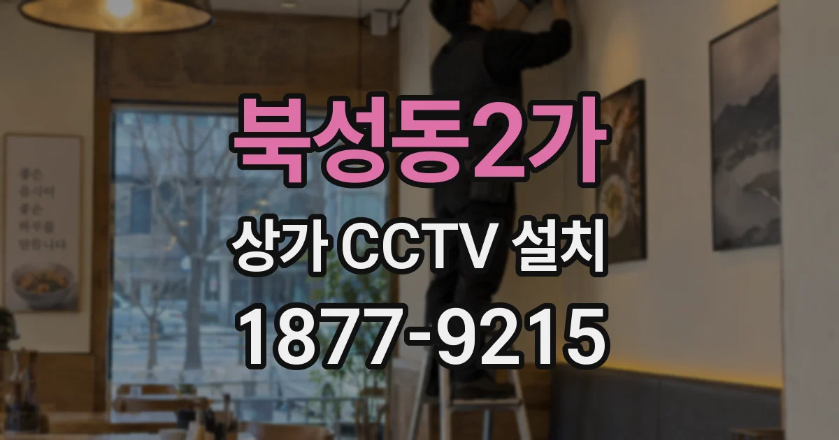 북성동2가 상가 CCTV 설치