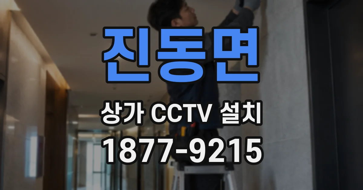 진동면 상가 CCTV 설치
