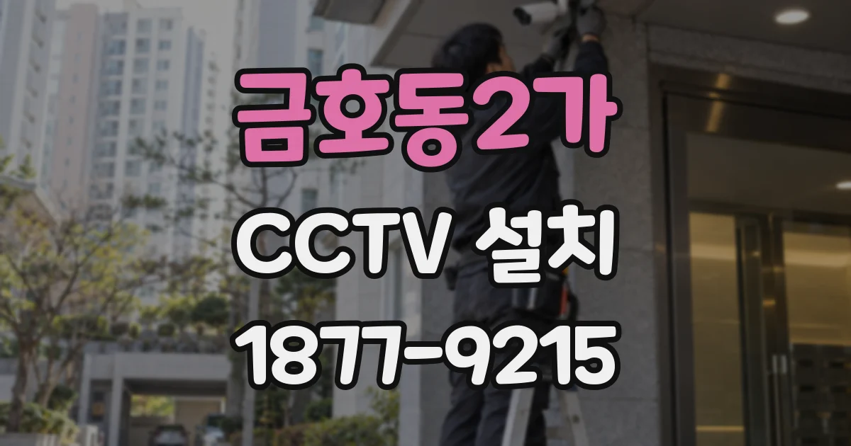 금호동2가 CCTV 설치
