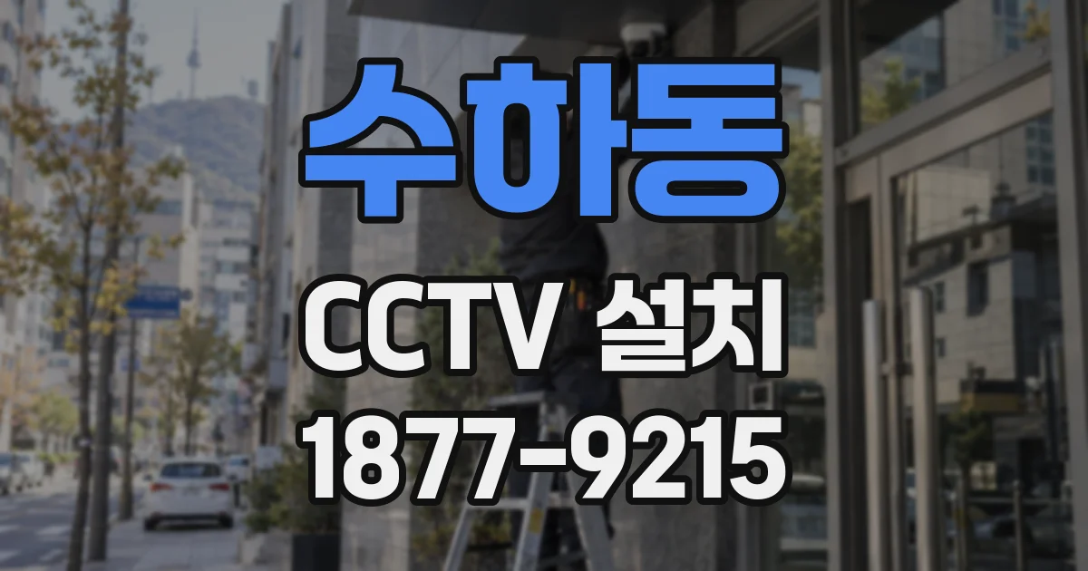 수하동 CCTV 설치