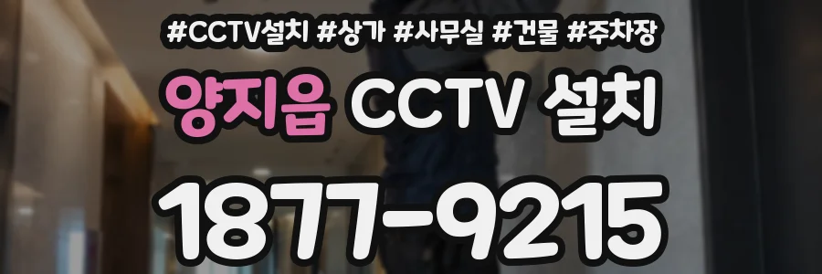 양지읍 CCTV 설치
