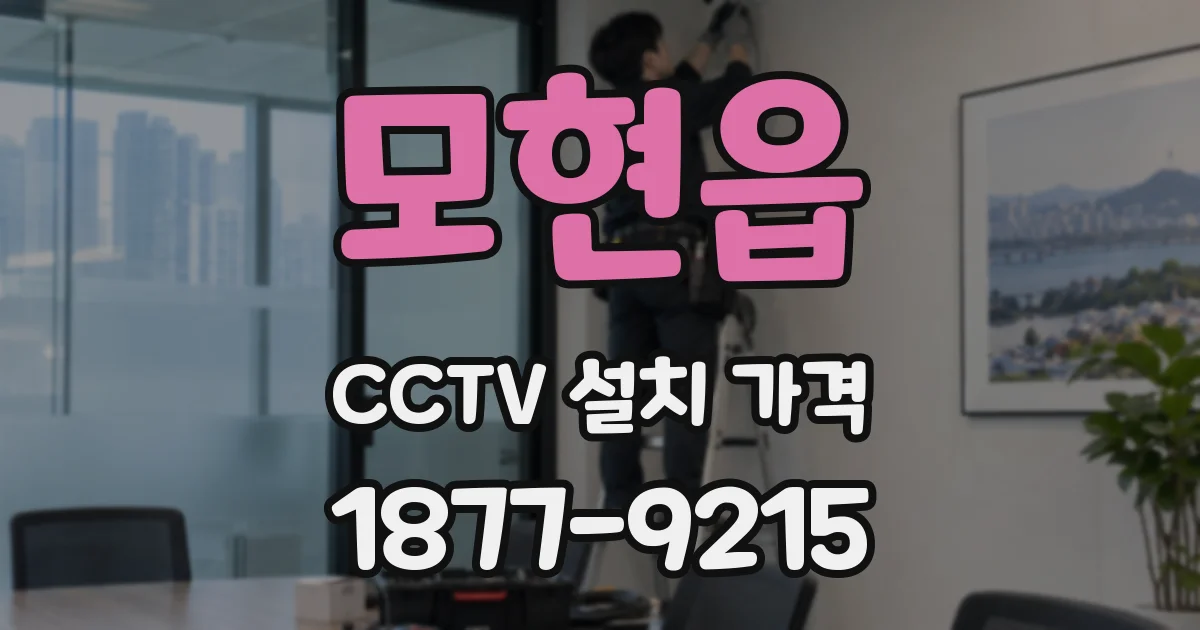 모현읍 CCTV 설치 가격