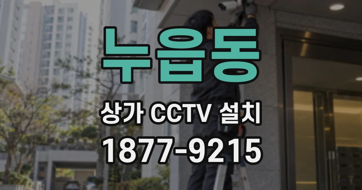누읍동 상가 CCTV 설치