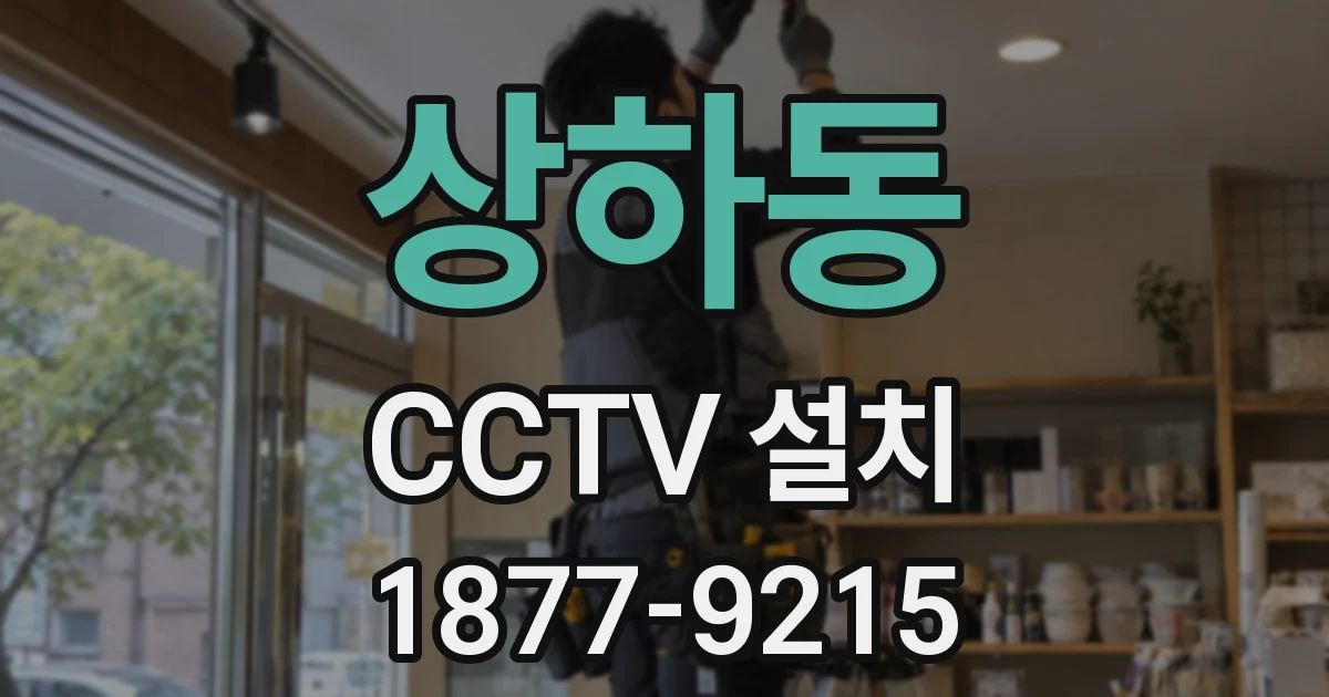 상하동 CCTV 설치