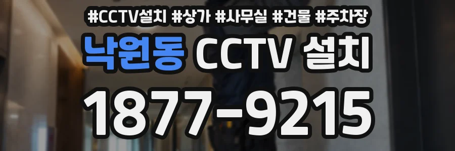낙원동 CCTV 설치