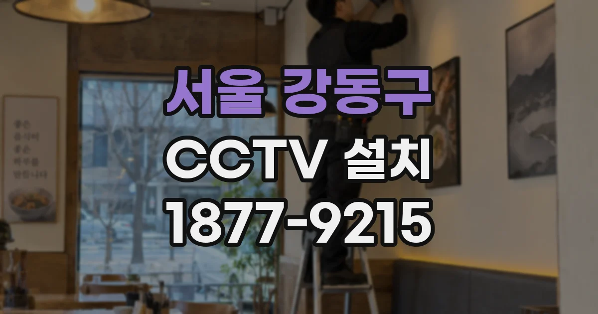 서울 강동구 CCTV 설치