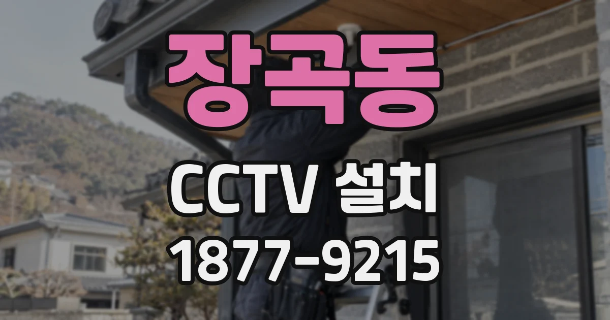 장곡동 CCTV 설치