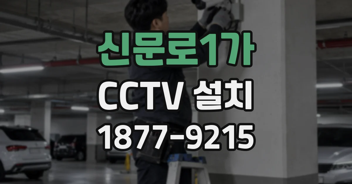 신문로1가 CCTV 설치