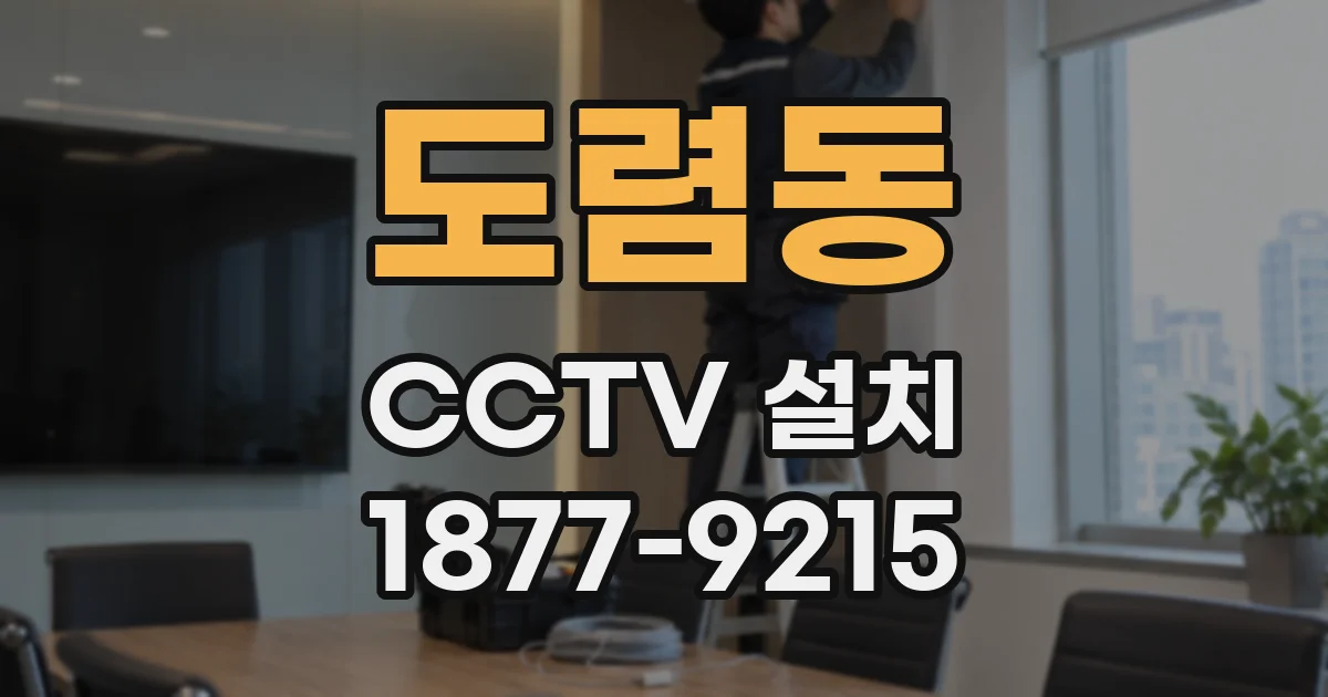 도렴동 CCTV 설치