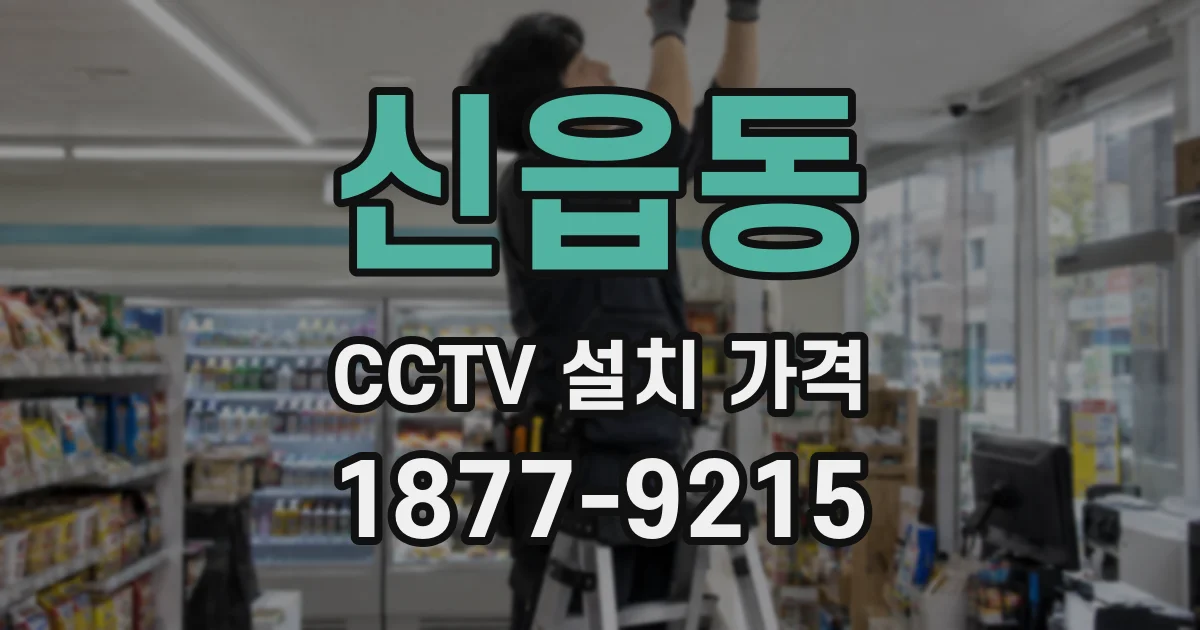 신읍동 CCTV 설치 가격