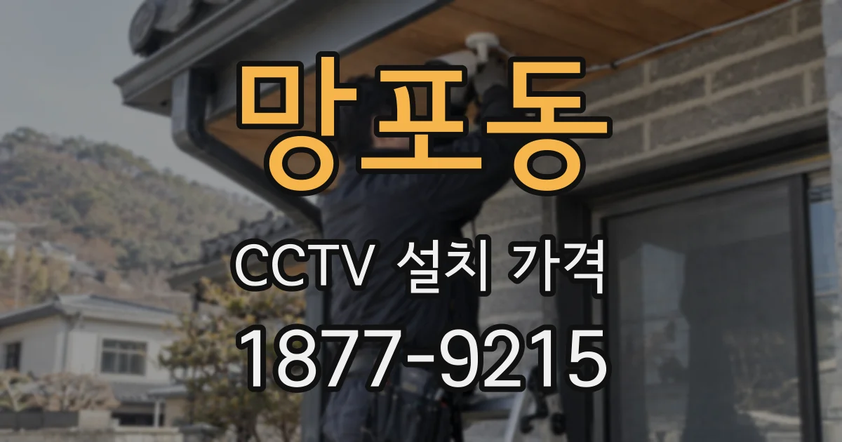 망포동 CCTV 설치 가격