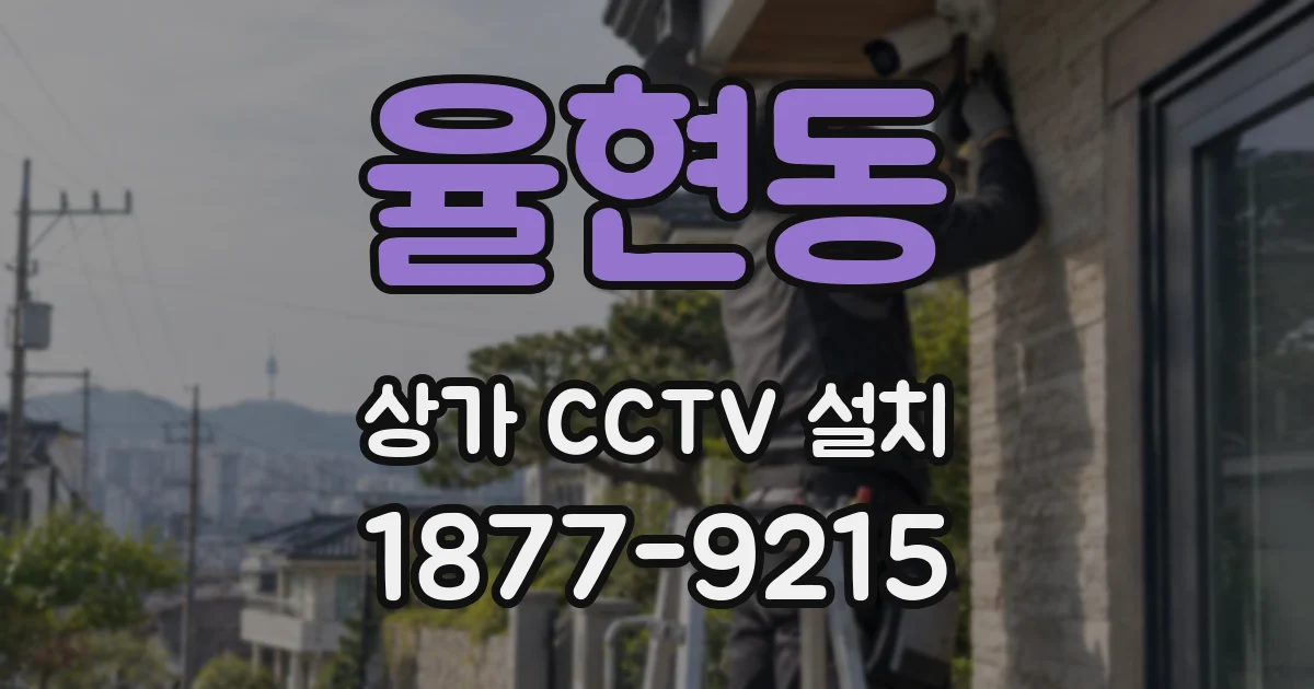 율현동 상가 CCTV 설치