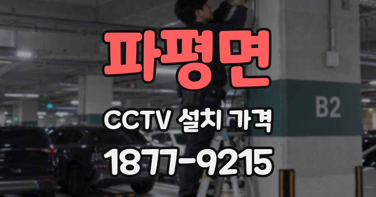 파평면 CCTV 설치 가격