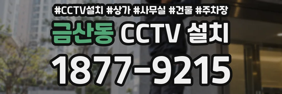 금산동 CCTV 설치