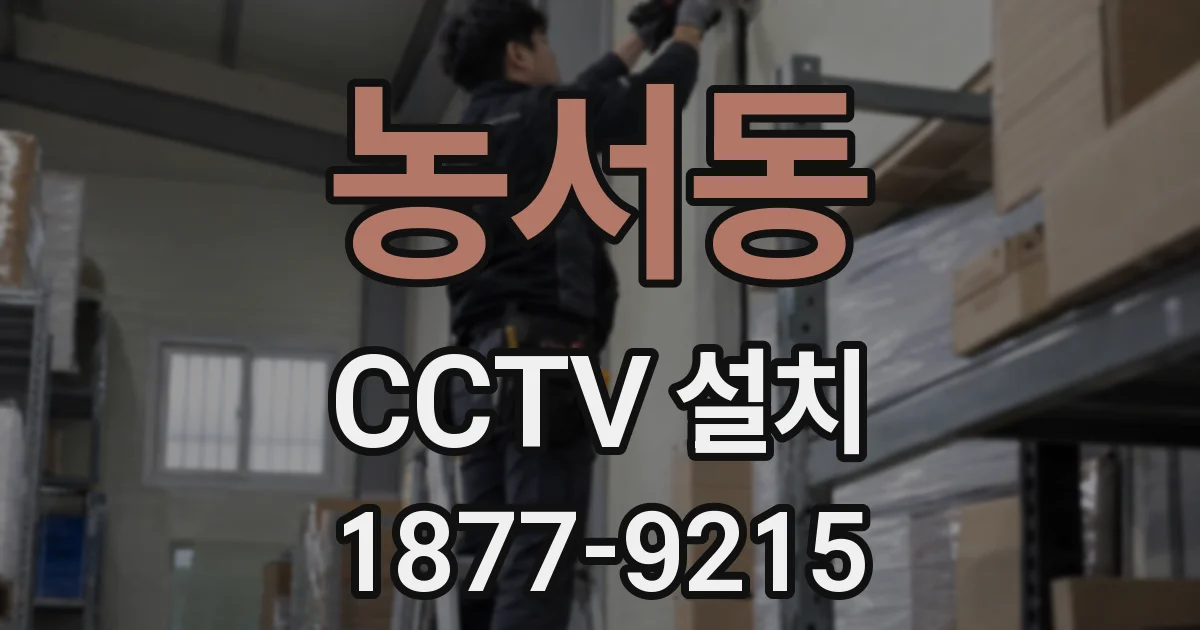 농서동 CCTV 설치