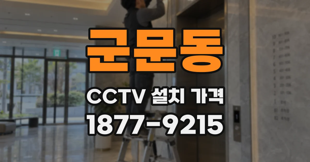 군문동 CCTV 설치 가격
