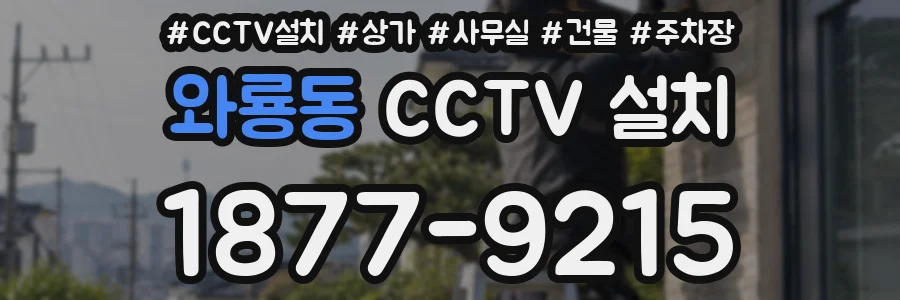 와룡동 CCTV 설치