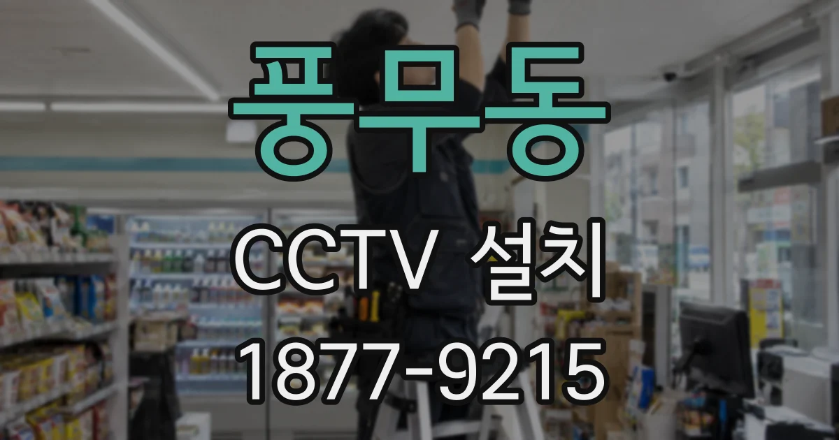 풍무동 CCTV 설치