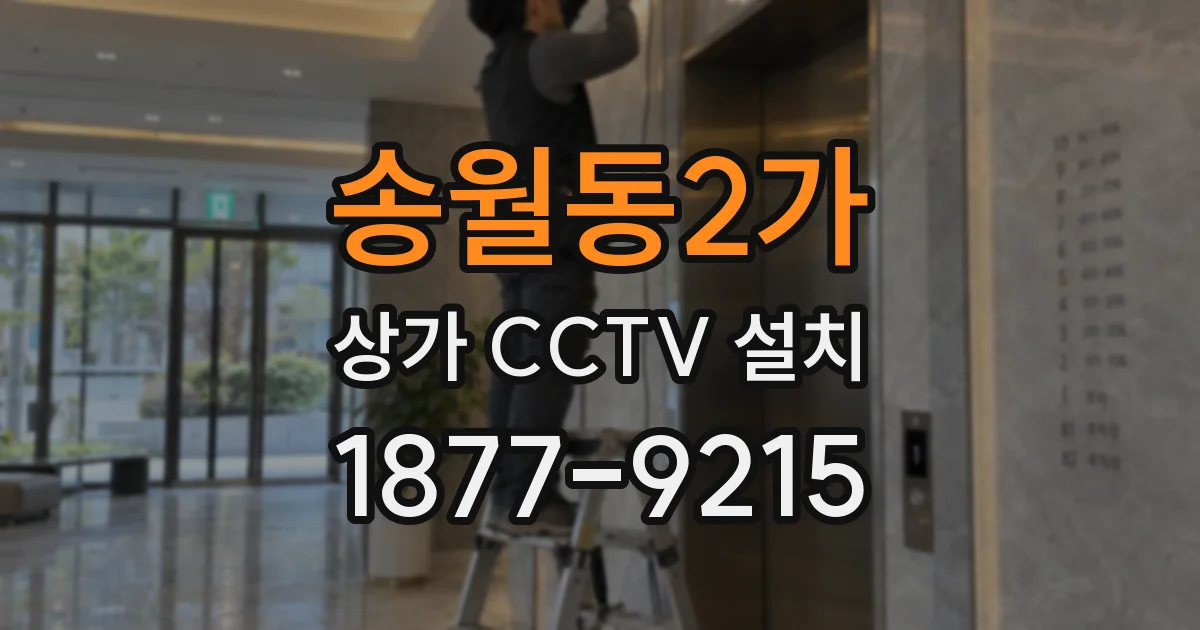 송월동2가 상가 CCTV 설치