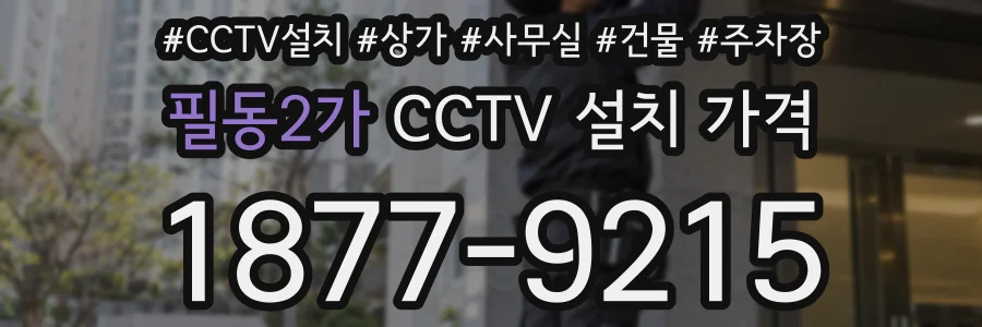 필동2가 CCTV 설치 가격