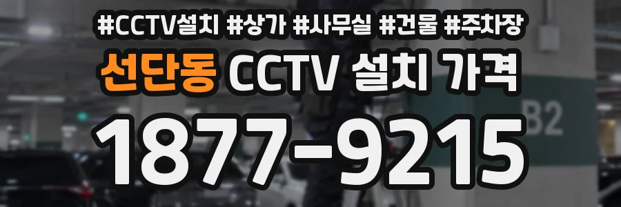 선단동 CCTV 설치 가격