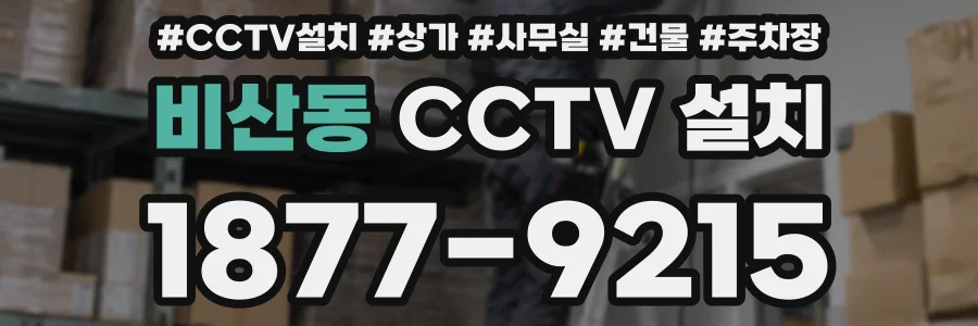 비산동 CCTV 설치