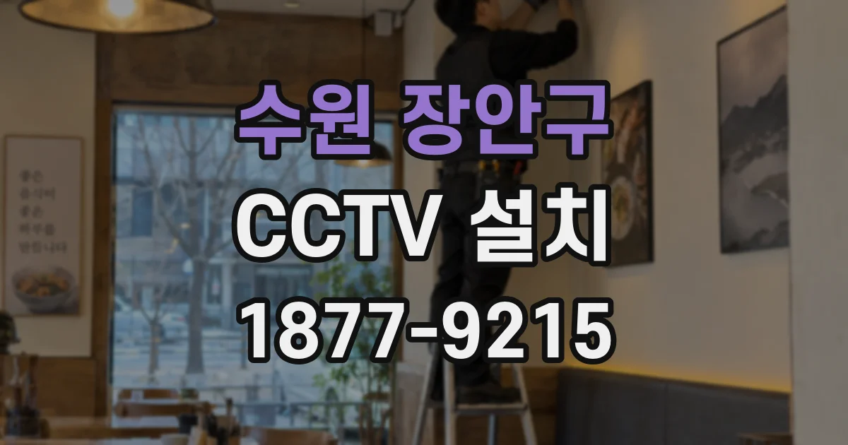 수원 장안구 CCTV 설치
