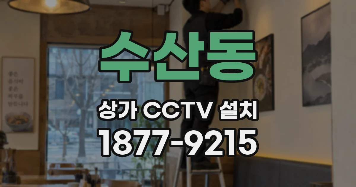 수산동 상가 CCTV 설치