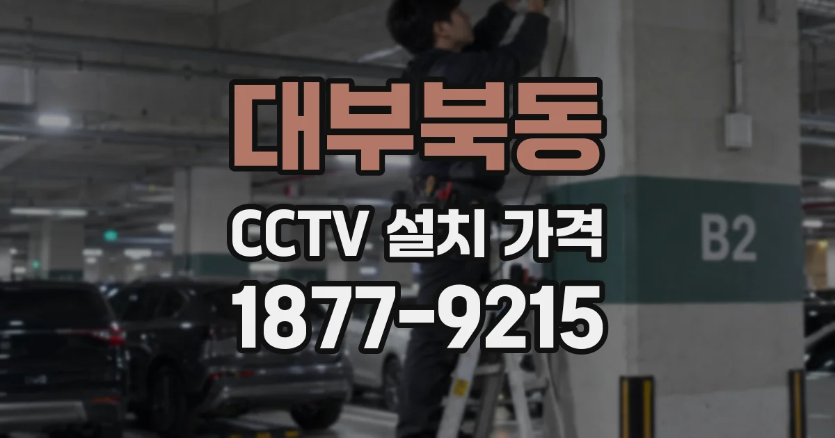 대부북동 CCTV 설치 가격
