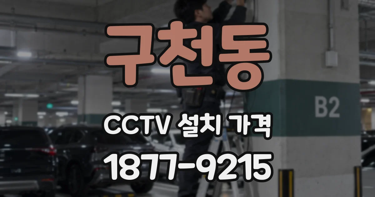 구천동 CCTV 설치 가격