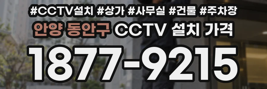 안양 동안구 CCTV 설치 가격