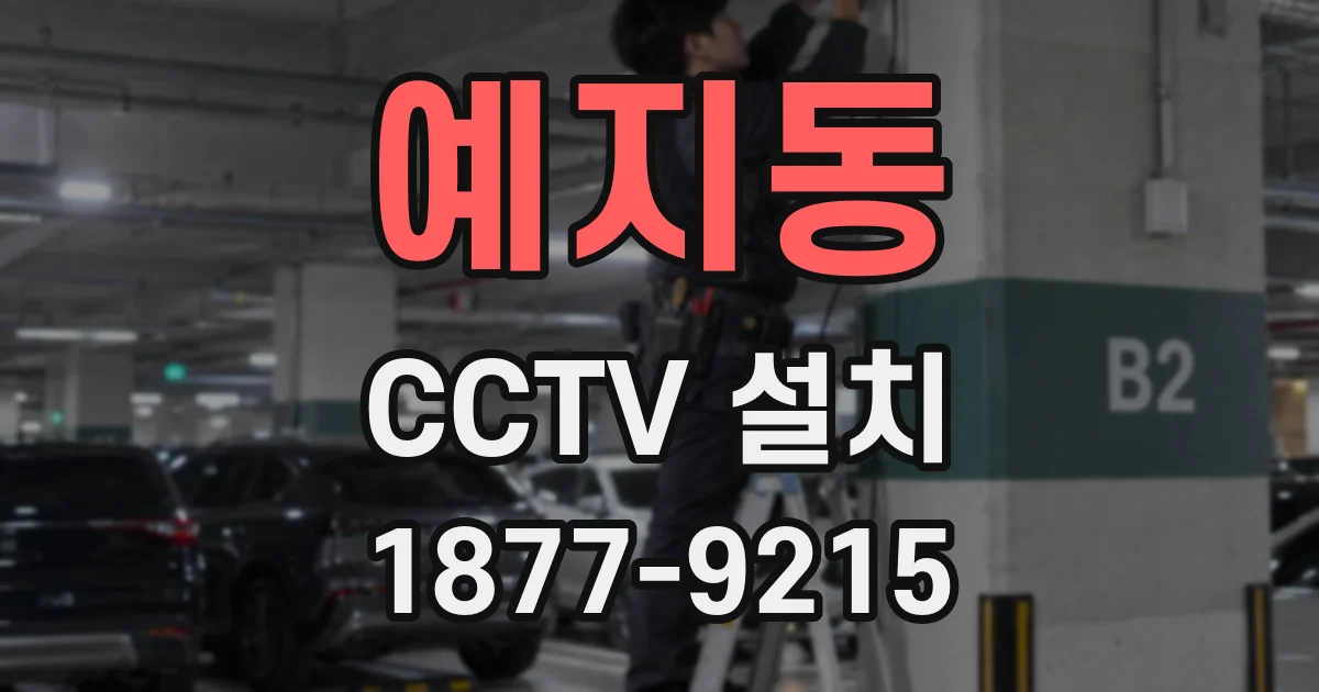 예지동 CCTV 설치
