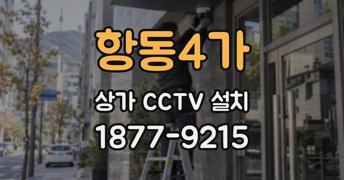 항동4가 상가 CCTV 설치