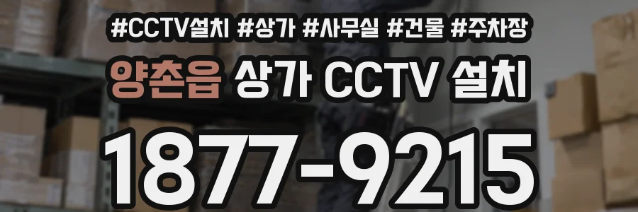 양촌읍 상가 CCTV 설치