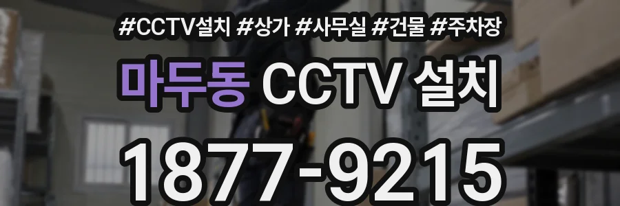 마두동 CCTV 설치