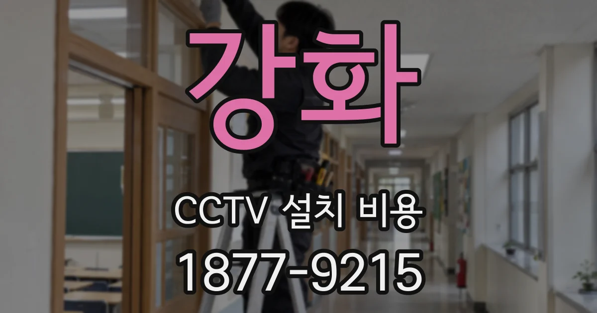 강화 CCTV 설치 비용