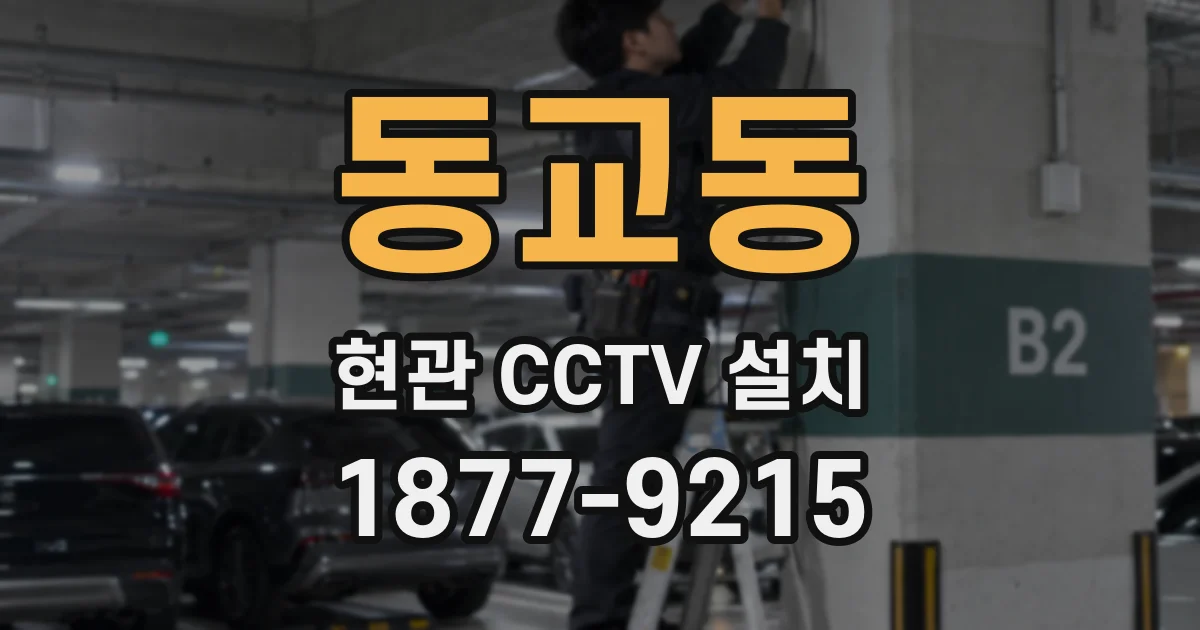 동교동 현관 CCTV 설치
