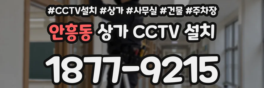 안흥동 상가 CCTV 설치
