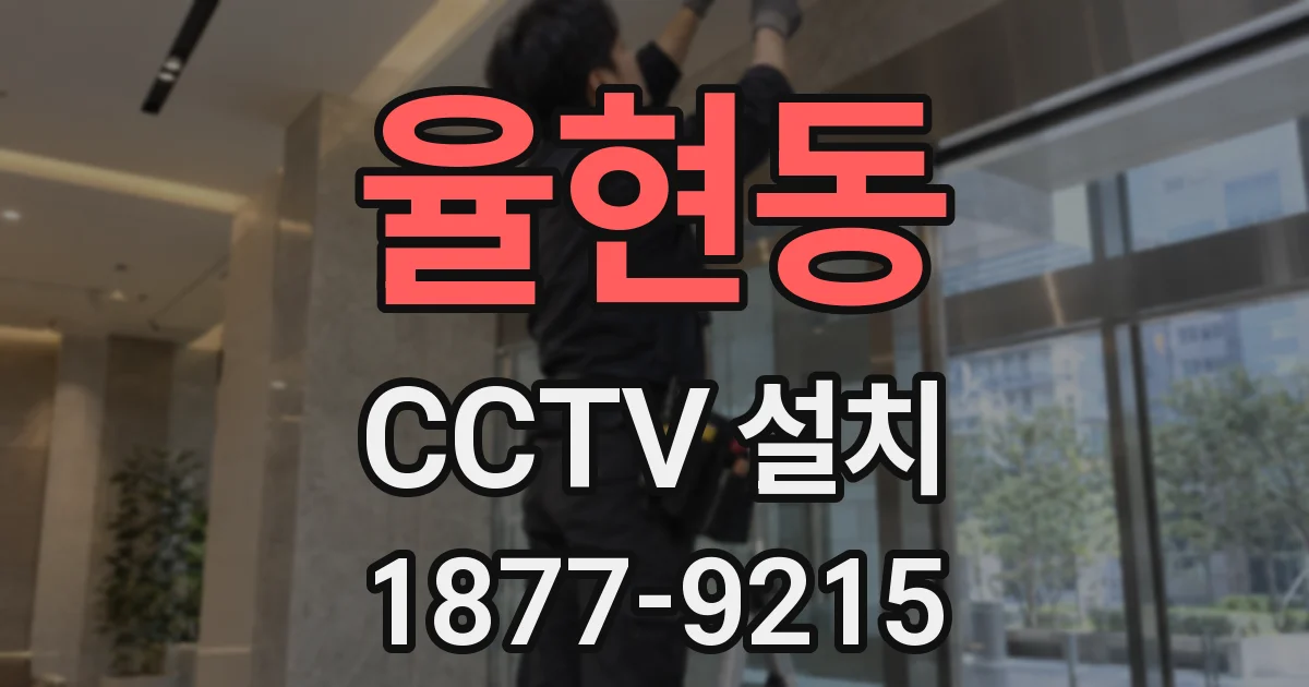 율현동 CCTV 설치