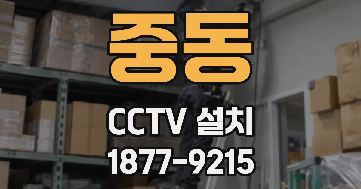 중동 CCTV 설치