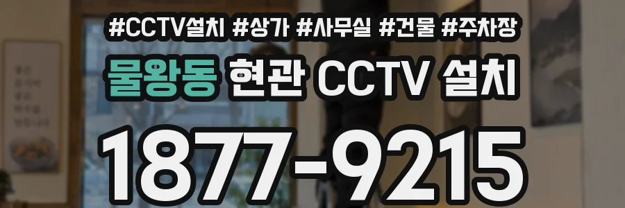 물왕동 현관 CCTV 설치