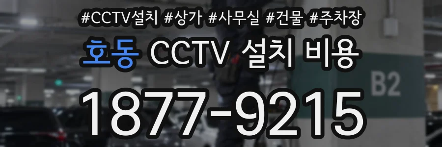 호동 CCTV 설치 비용
