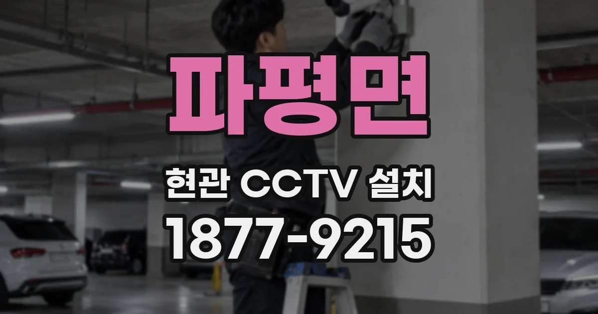 파평면 현관 CCTV 설치