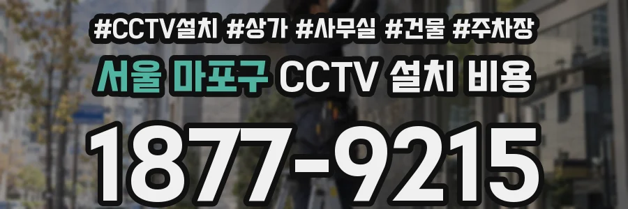 서울 마포구 CCTV 설치 비용