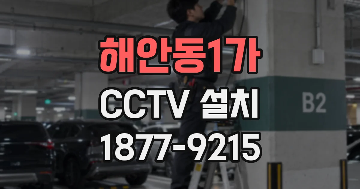 해안동1가 CCTV 설치
